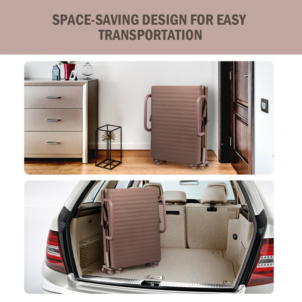 Portable Adjustable Guest Single Bed Twin Mattress - image 27