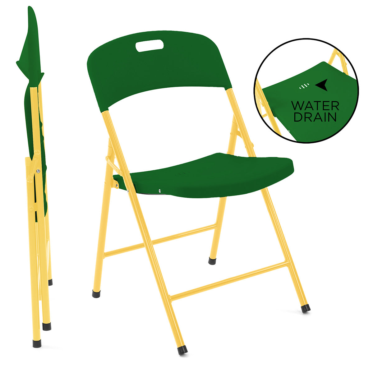 Rolling Table with 4 Folding Chairs Combo - image 17
