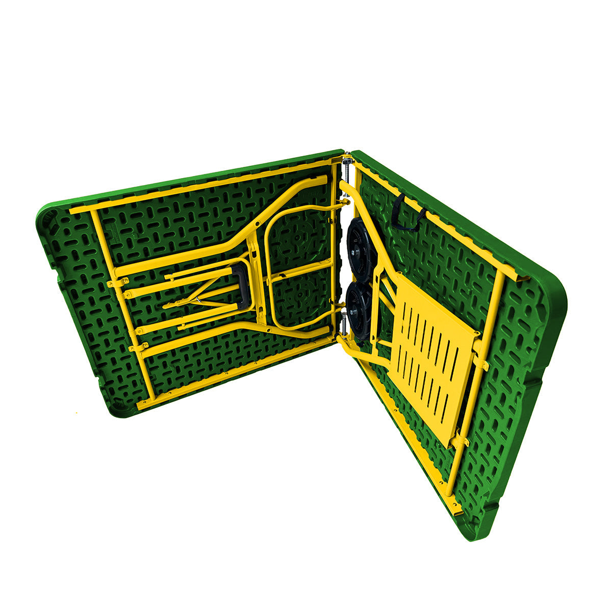Rolling Table with 4 Folding Chairs Combo - image 19
