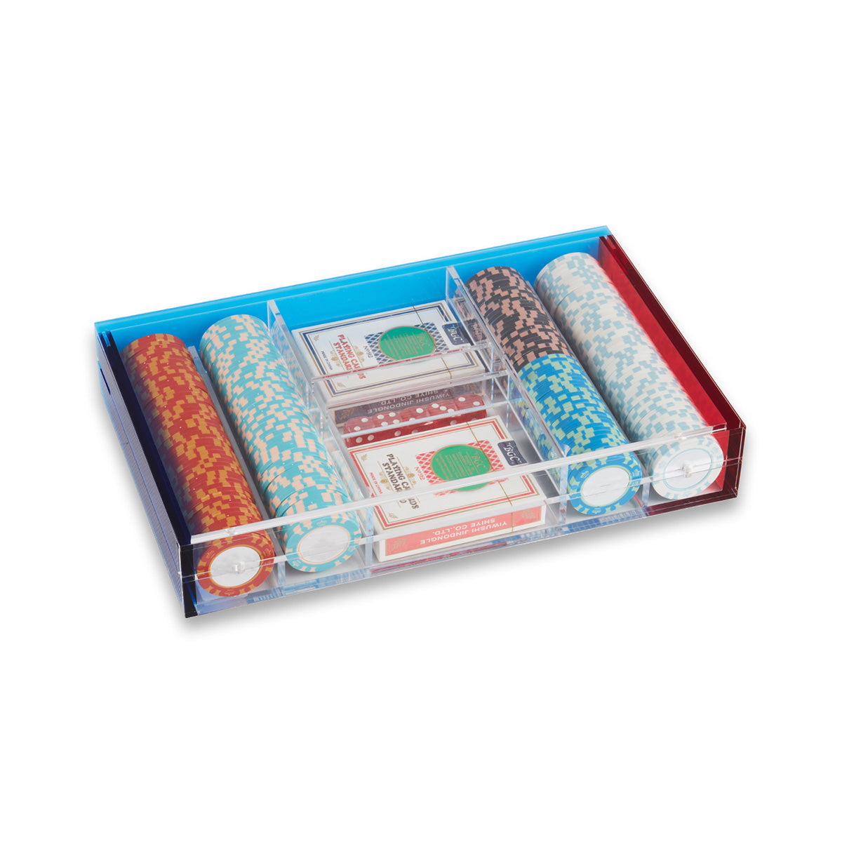 Acrylic Poker set with 200 Casino Grade Chips - image 2