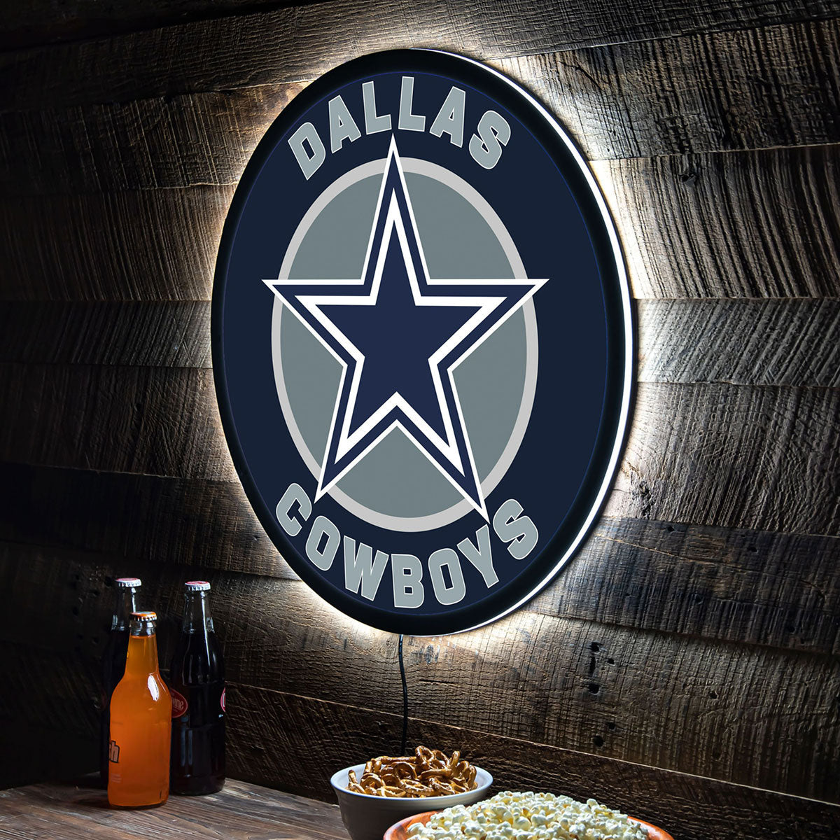 NFL Backlit Full Edge Round Wall Sign - image 34