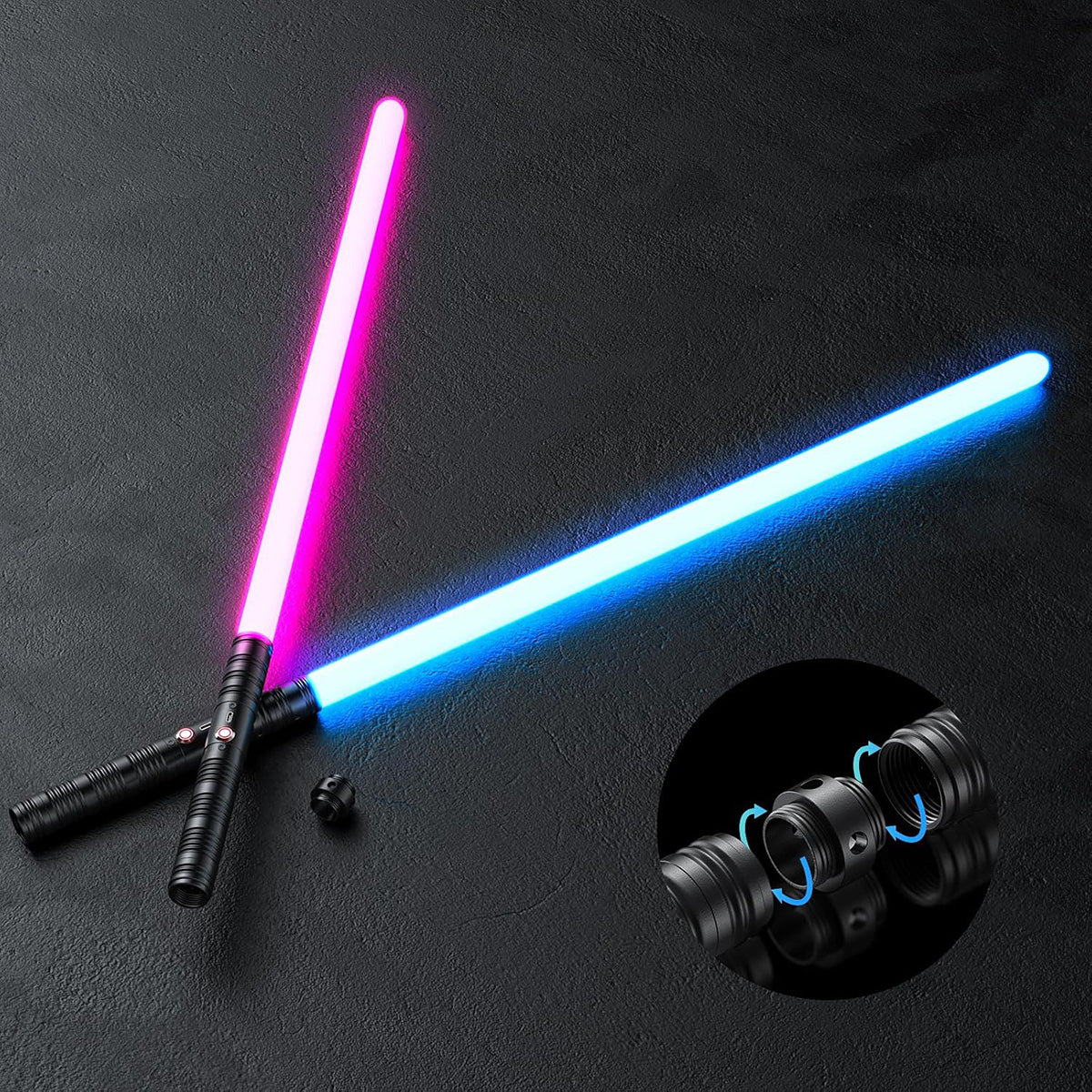 Light & Sound Laser Swords – Connectable Duo Set - image 3