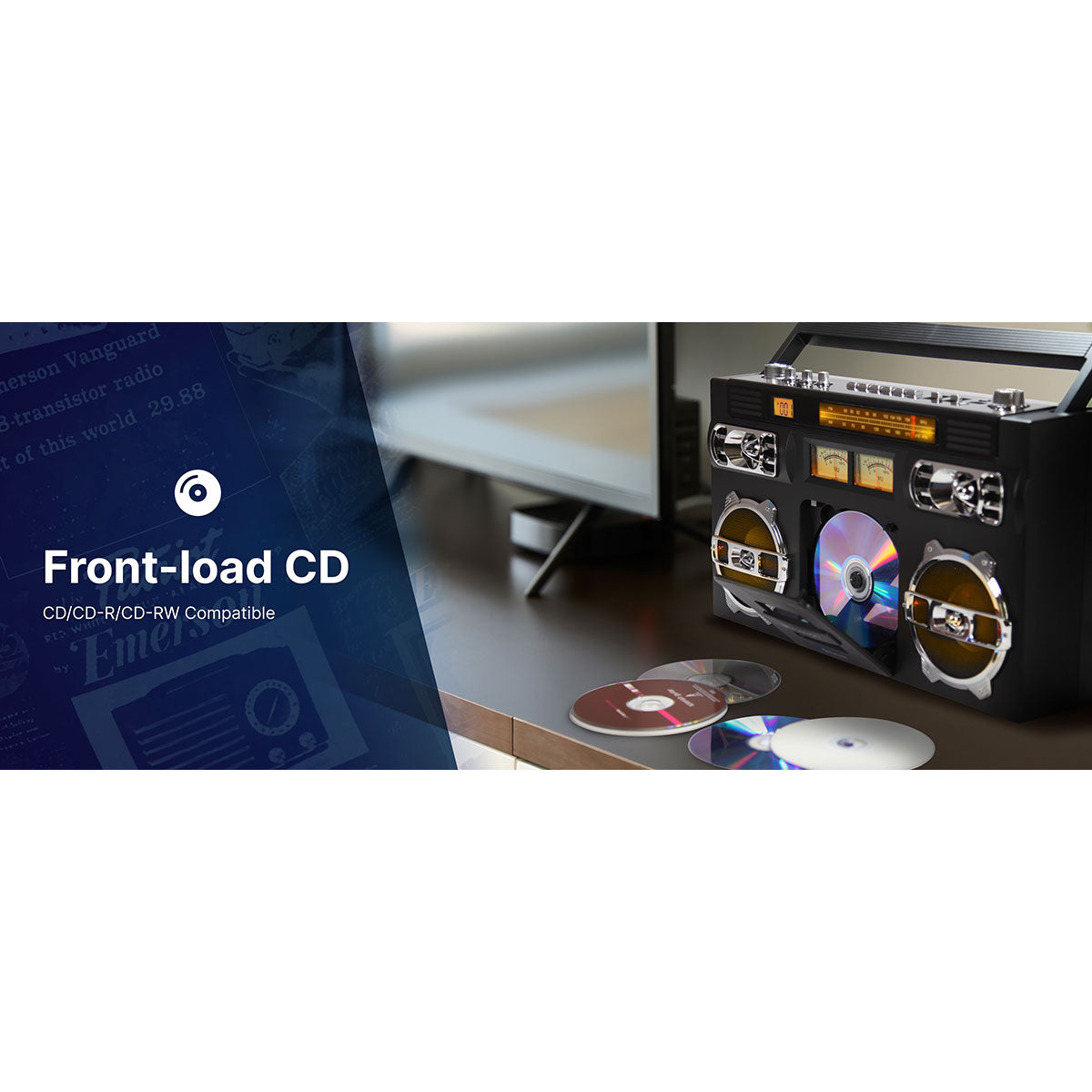 Retro Portable CD Boombox - image 5