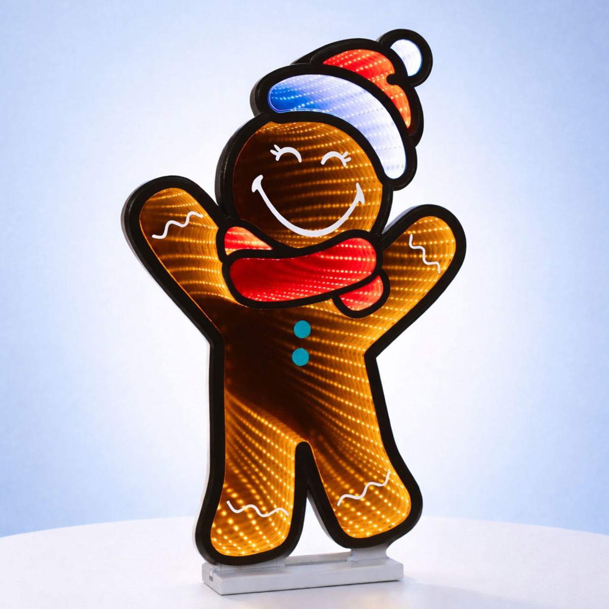 SmileyWorld Gingerbread Man LED Infinity Light - image 3