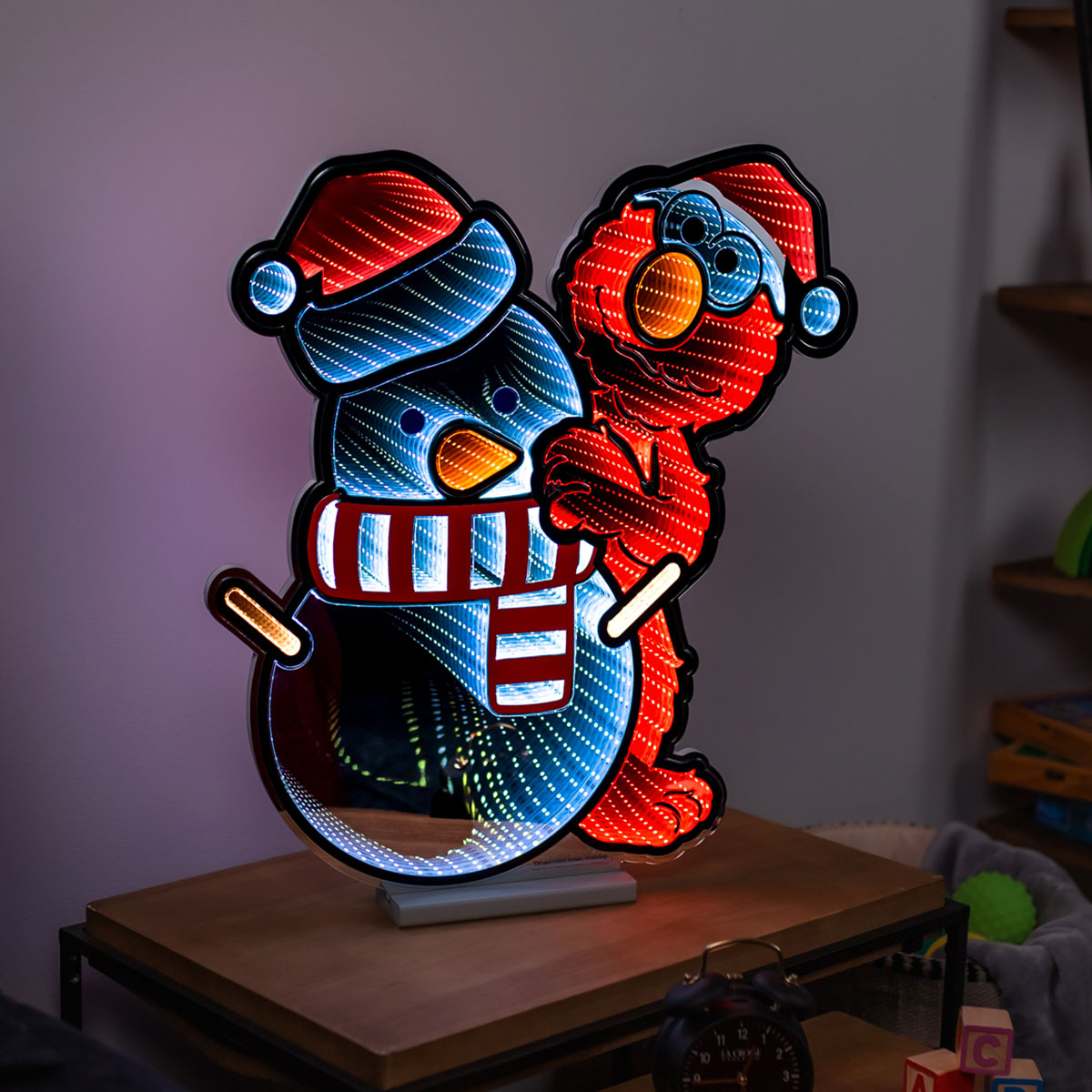 Sesame Street Elmo & Snowman LED Infinity Light - image 3