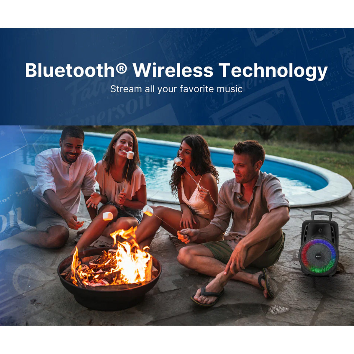 8'' Portable Party Speaker - image 3