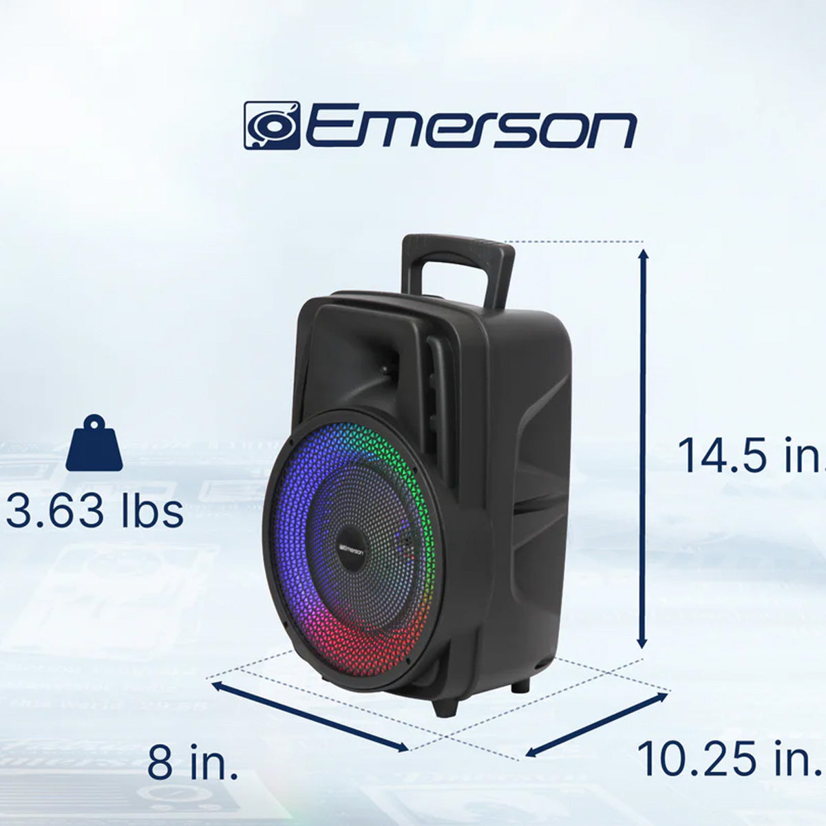 8'' Portable Party Speaker - image 4