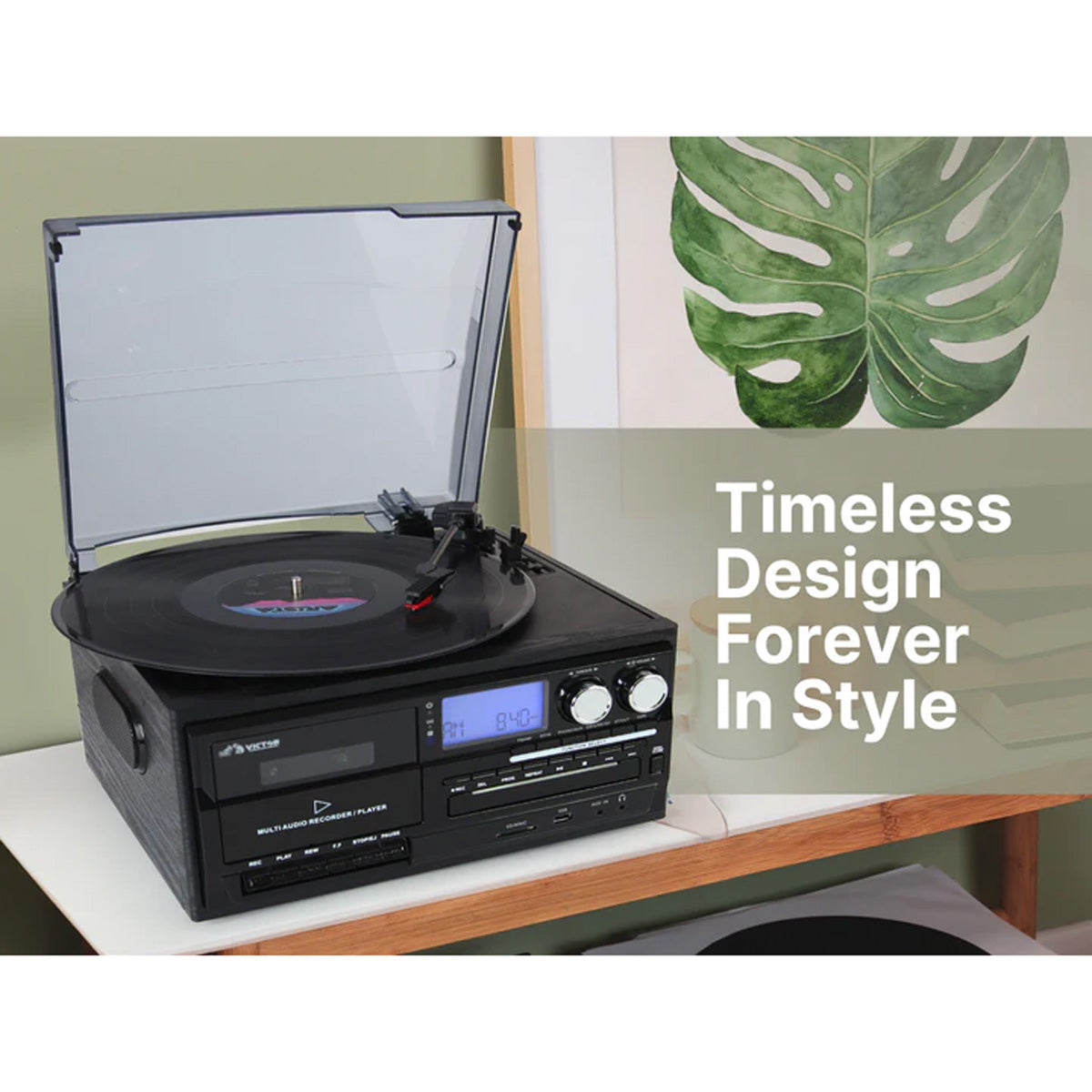 8-in-1 Retro Inspired Multimedia Center - image 12