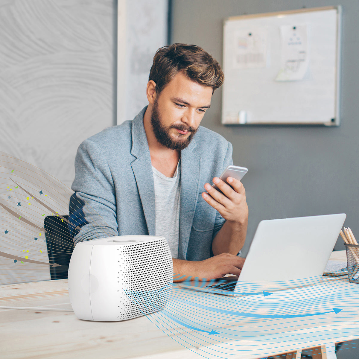 Quiet HEPA Table Air Purifier